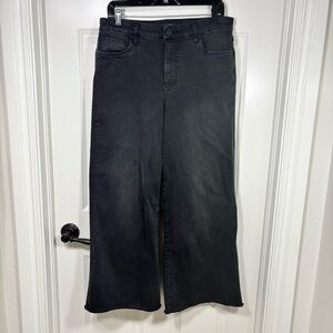 Kut From the Kloth Meg Fab Ab Wide Leg Jeans Women’s 10 Light Black